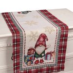 τραβέρσα (47cm x 140cm) SQUARE GNOMES SilkFashion