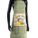 Ολόσωμη ποδιά στάμπα πράσινη (64cm x 78cm) GREECE SilkFashion