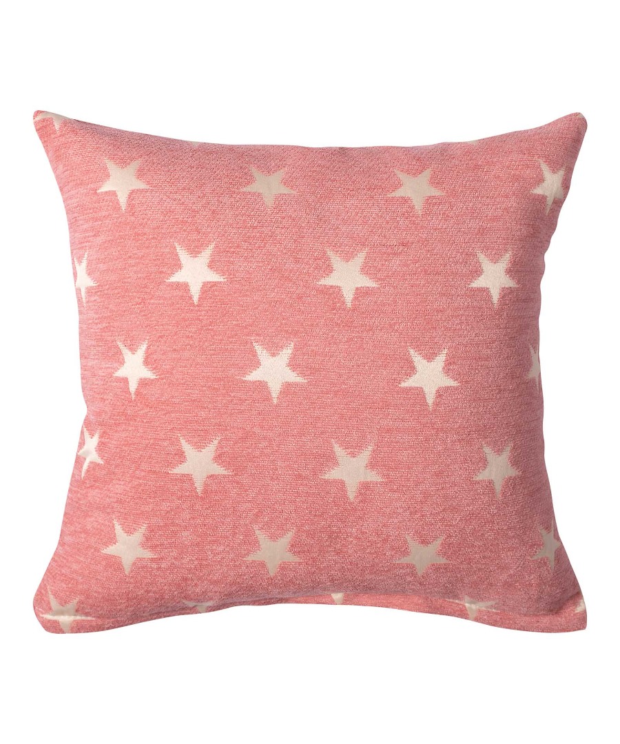 starpink ΜΑΞΙΛΑΡΟΘΗΚΗ αστέρι (45cm x 45cm) ροζ SilkFashion - Image 1