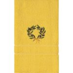 Πετσέτα Σώματος ( 70cm x 140cm ) Κίτρινο με στεφάνι SilkFashion