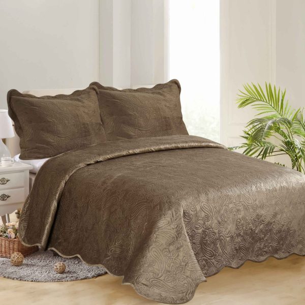 ΚΟΥΒΕΡΛΙ SUPERSOFT ΛΑΧΟΥΡΙ (220cm x 240cm + 2 x 50cm x 70cm ) smoke SilkFashion