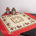 χριστουγεννιάτικο τραπεζομάντηλο (140cm x 180cm) τάρανδος SilkFashion