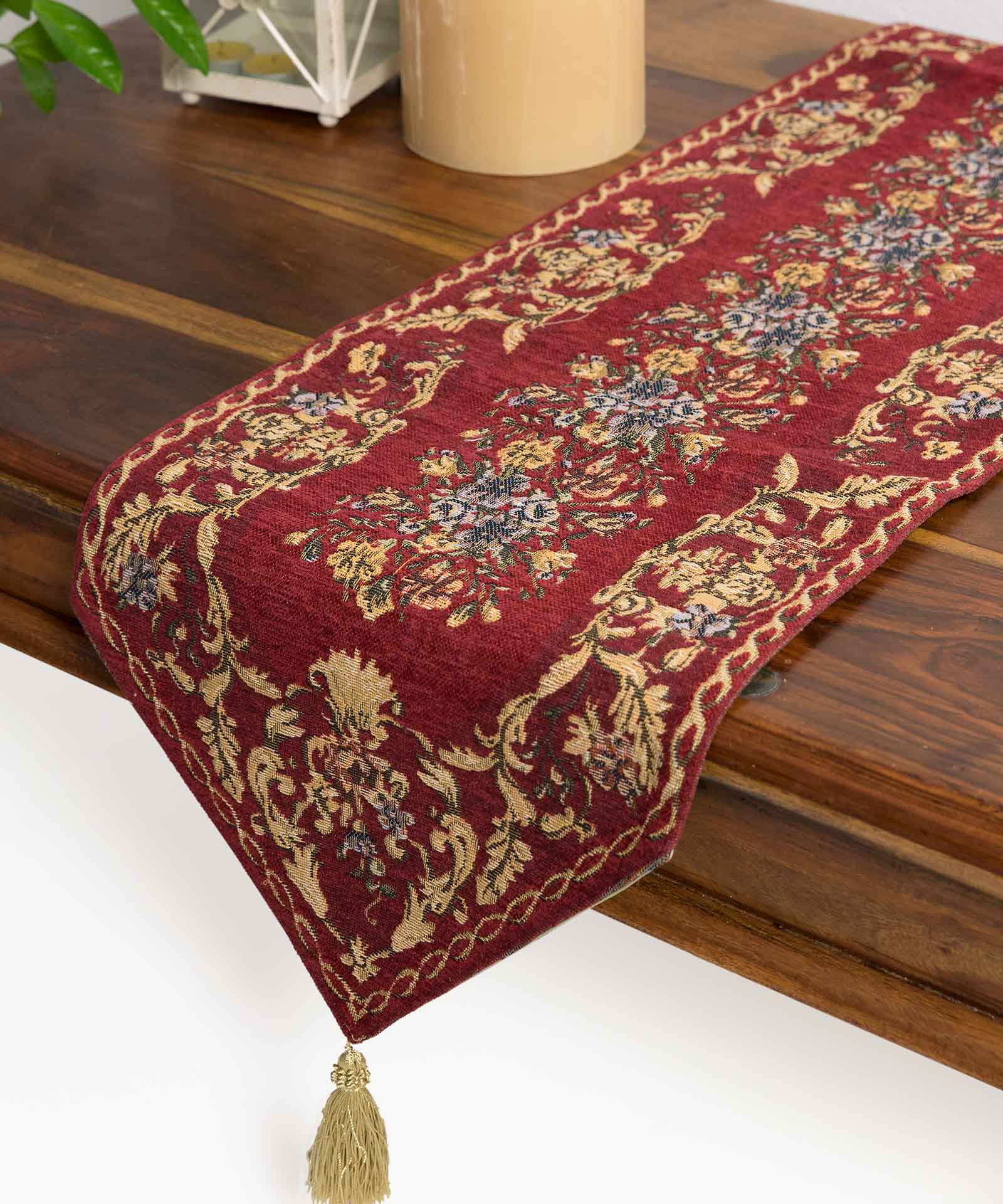 tr46bornto-2 τραβέρσα (33cm X 125cm) tr46 μπορντώ SilkFashion - Image 1