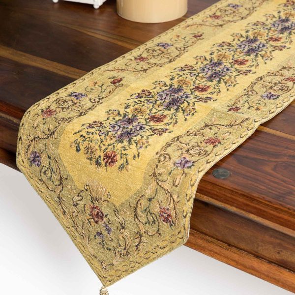 τραβέρσα  (33cm X 180cm)  tr46 χρυσή SilkFashion