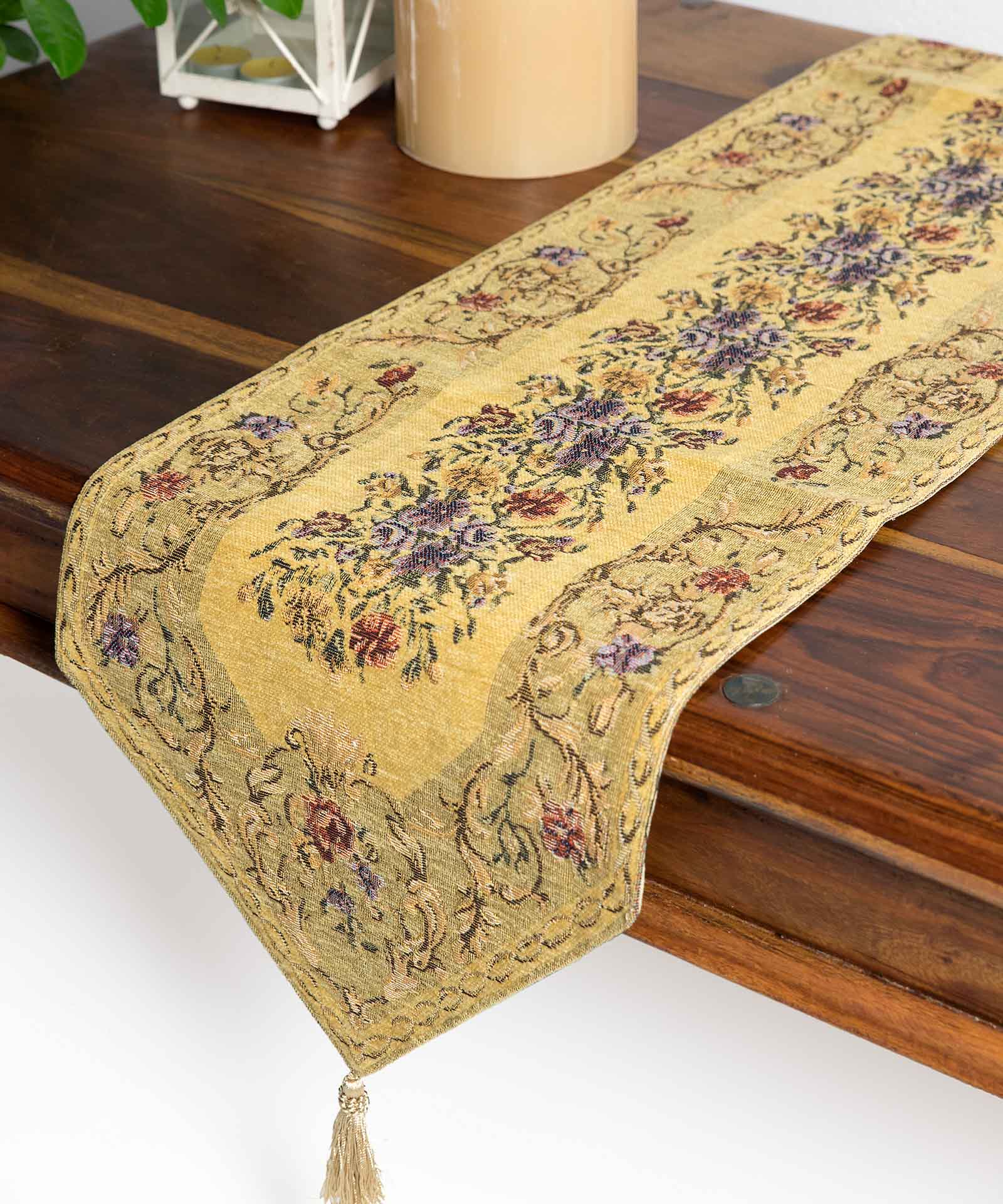 tr46xrysh-2 τραβέρσα (33cm X 125cm) tr46 χρυσή SilkFashion - Image 1