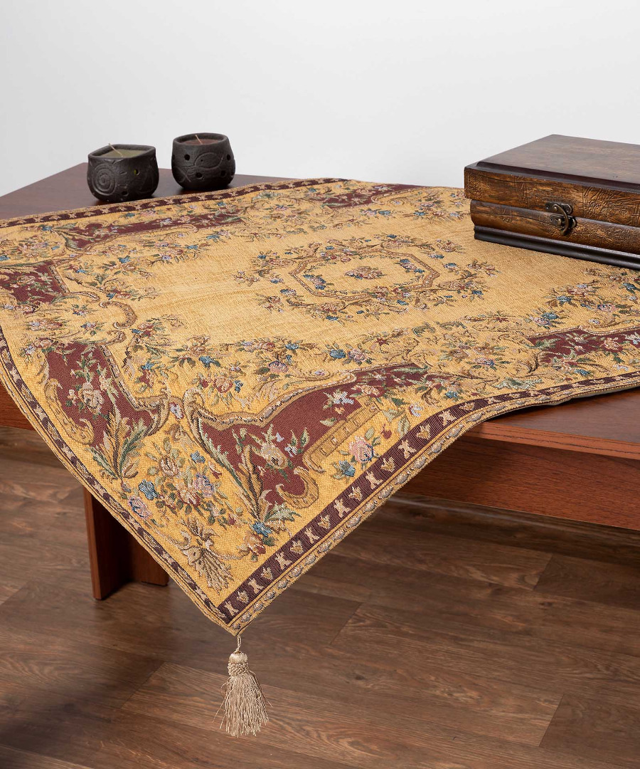 tr46xryso καρέ (100cm X 100cm) tr46 χρυσό SilkFashion - Image 1