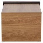 ΤΡΑΠΕΖΙ ΣΑΛΟΝΙΟΥ WILMA HM8950.12 ΜΕΛΑΜΙΝΗ ΣΕ ΦΥΣΙΚΟ-ΜΑΥΡΟ ΜΑΡΜΑΡΟ 80Χ50Χ35Υεκ. - Image 4