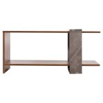 ΤΡΑΠΕΖΙ ΣΑΛΟΝΙΟΥ WILMA HM8950.13 ΜΕΛΑΜΙΝΗ ΣΕ ΦΥΣΙΚΟ-ΓΚΡΙ ΠΕΤΡΑ 80Χ50Χ35Υ εκ. - Image 3