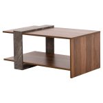 ΤΡΑΠΕΖΙ ΣΑΛΟΝΙΟΥ WILMA HM8950.13 ΜΕΛΑΜΙΝΗ ΣΕ ΦΥΣΙΚΟ-ΓΚΡΙ ΠΕΤΡΑ 80Χ50Χ35Υ εκ. - Image 5