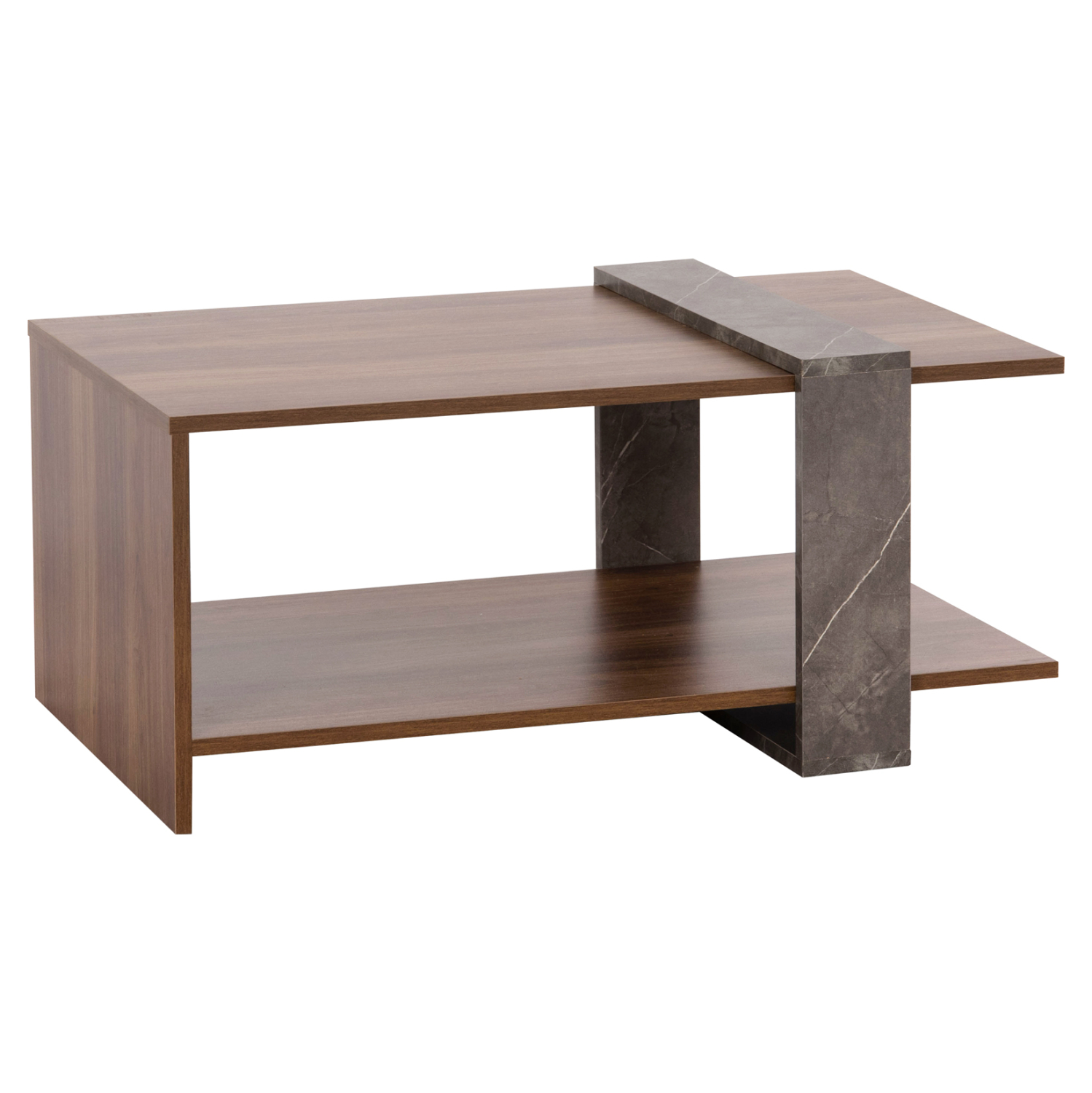 trapezi-salonioy-fb9895013-melamini-se-f ΤΡΑΠΕΖΙ ΣΑΛΟΝΙΟΥ WILMA HM8950.13 ΜΕΛΑΜΙΝΗ ΣΕ ΦΥΣΙΚΟ-ΓΚΡΙ ΠΕΤΡΑ 80Χ50Χ35Υ εκ. - Image 1