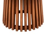 ΤΡΑΠΕΖΙ ΣΑΛΟΝΙΟΥ ΣΤΡΟΓΓΥΛΟ FRANTZ HM9523.11 ΜΑΣΙΦ MINDI ΞΥΛΟ-ΦΥΣΙΚΟ Φ100X45Υεκ. - Image 3