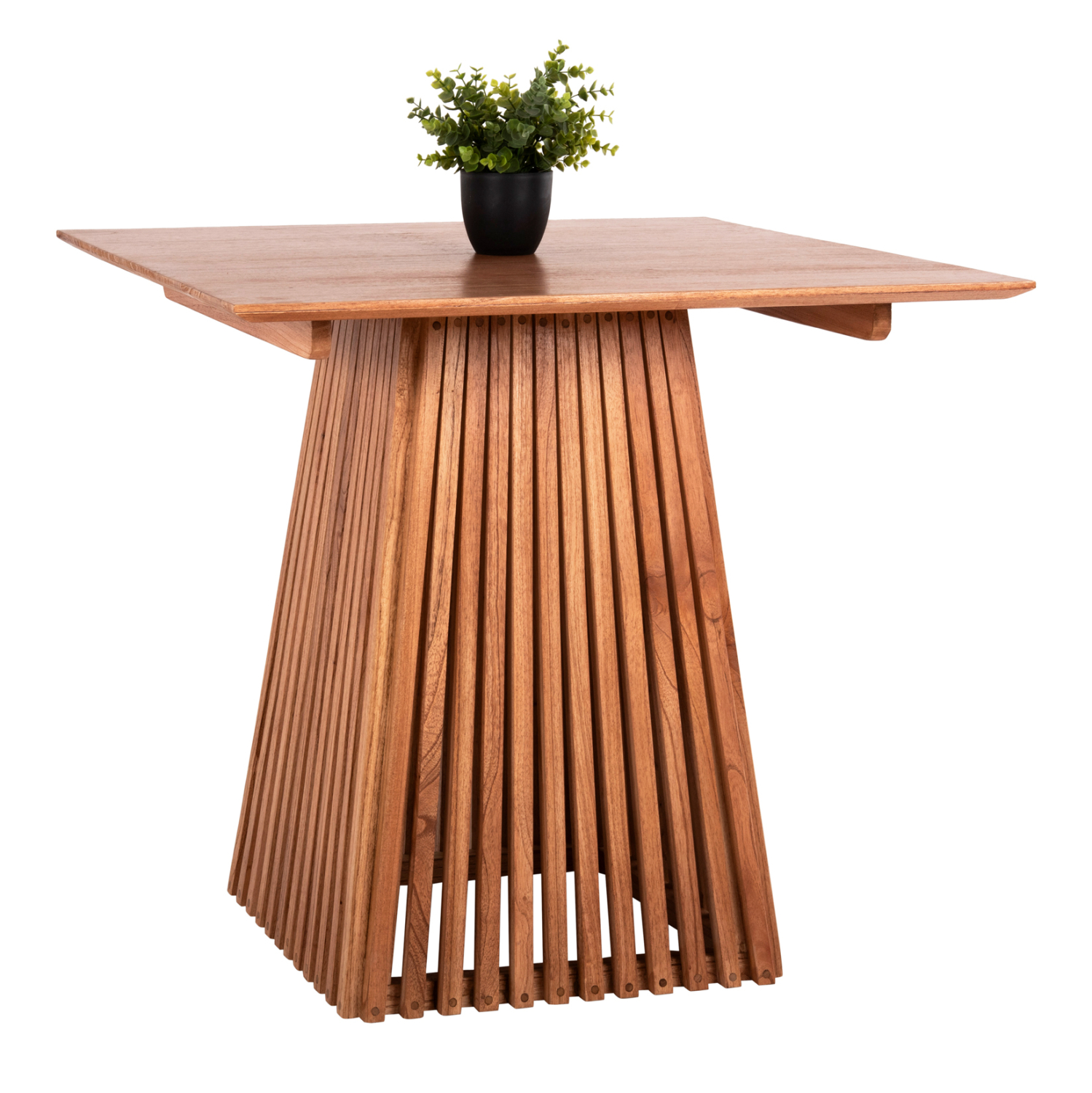 trapezi-trapezarias-tetragono-fb9945811- ΤΡΑΠΕΖΙ ΤΡΑΠΕΖΑΡΙΑΣ ΤΕΤΡΑΓΩΝΟ FRANTZ HM9458.11 ΜΑΣΙΦ MINDI ΞΥΛΟ 80x80x75Y εκ. - Image 1