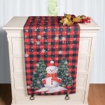 Χριστουγεννιάτικη Τραβέρσα με στάμπα (45cm x 170cm) ks2025-12 SilkFashion