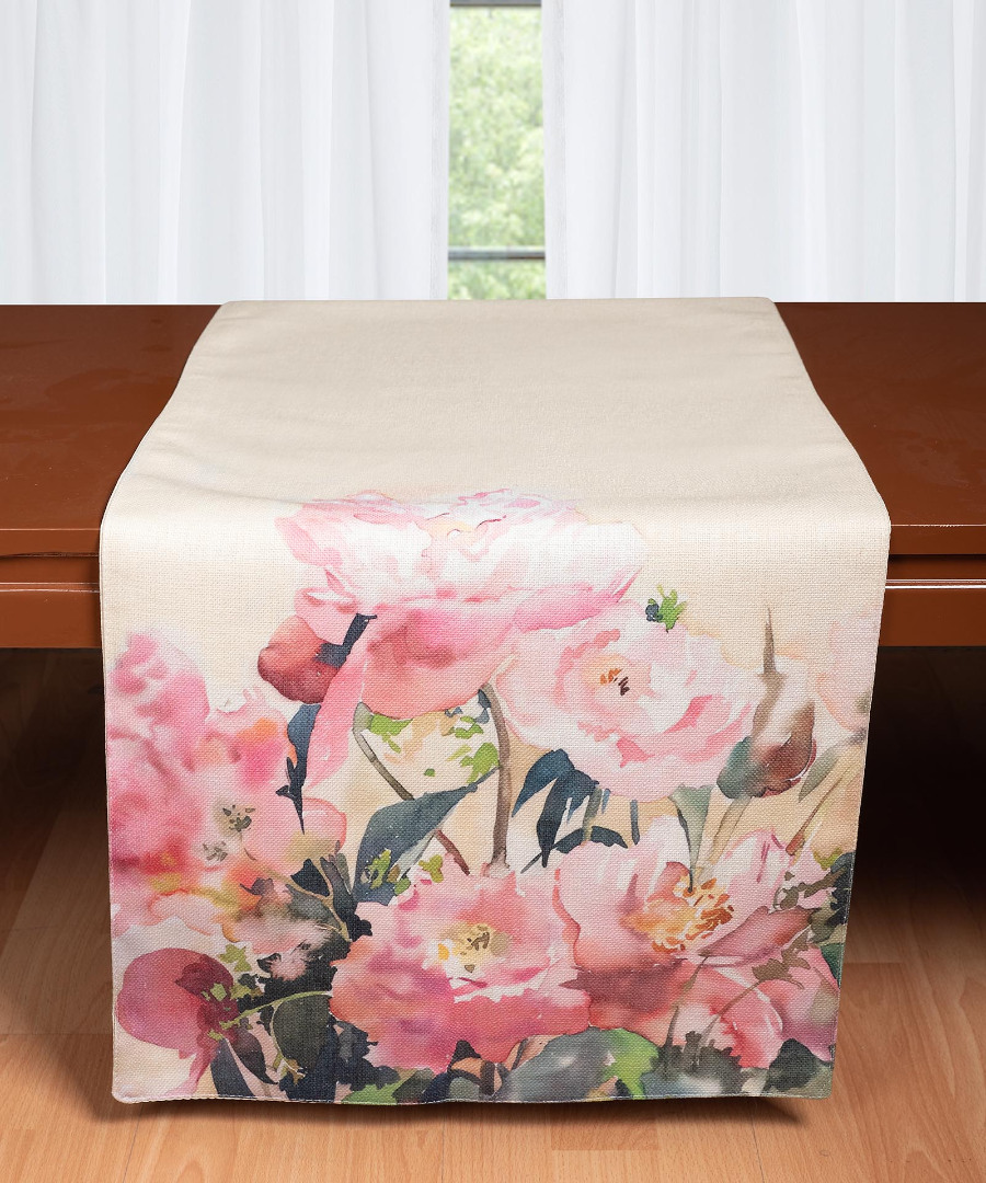 traversaks178 Τραβέρσα με στάμπα (45cm x 170cm) ks178-1 SilkFashion - Image 1