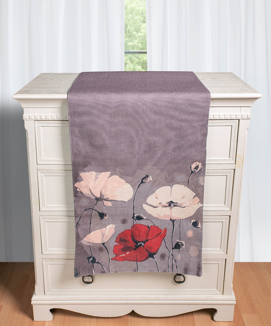 traversaks181 Τραβέρσα με στάμπα (45cm x 170cm) ks181 SilkFashion - Image 1