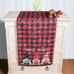 Χριστουγεννιάτικη Τραβέρσα με στάμπα (45cm x 170cm) ks2025-11 SilkFashion