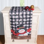 Χριστουγεννιάτικη Τραβέρσα με στάμπα (45cm x 170cm) ks2025-3 SilkFashion