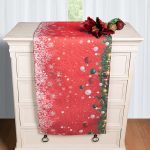 Χριστουγεννιάτικη Τραβέρσα με στάμπα (45cm x 170cm) ks2025-6 SilkFashion