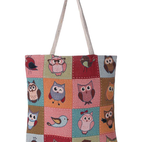 Τσάντα κουκουβάγια (45cm x 45cm) 10 SilkFashion