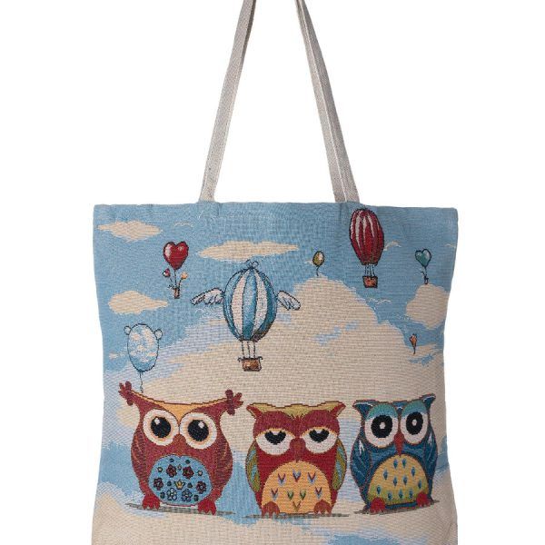 Τσάντα κουκουβάγια (45cm x 45cm) 9 SilkFashion
