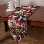 Χριστουγεννιάτικη τραβέρσα στόφα W351-130 (35cm x 172cm) SilkFashion