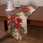 Χριστουγεννιάτικη τραβέρσα στόφα W351-131 (33cm x 172cm) SilkFashion