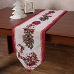 Χριστουγεννιάτικη τραβέρσα στόφα W355 (35cm x 175cm) SilkFashion