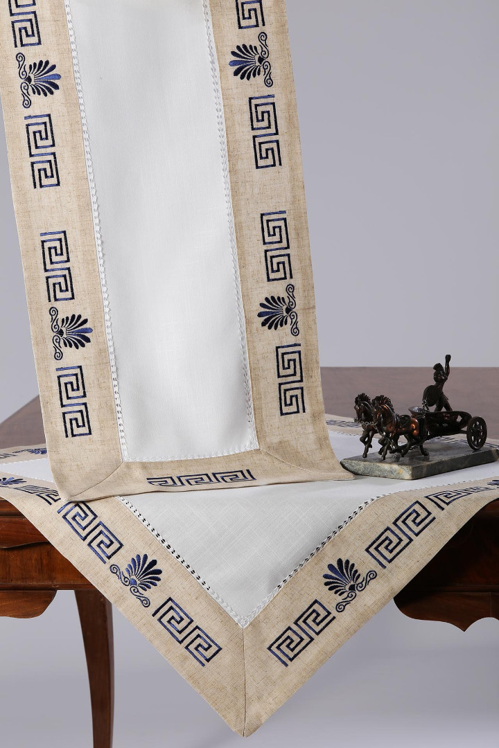 wh19-010ble-2 Τραβέρσα WH19-010 (45cm x 175cm) μπλέ SilkFashion - Image 1