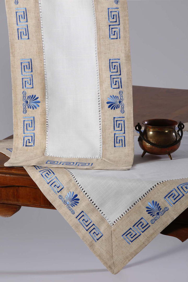 wh19-010siel-1 Τραβέρσα WH19-010 (40cm x 120cm) σιέλ SilkFashion - Image 1