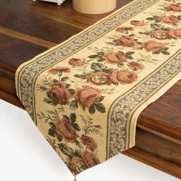 τραβέρσα  (33cm X 125cm)  xm1801 χρυσή SilkFashion