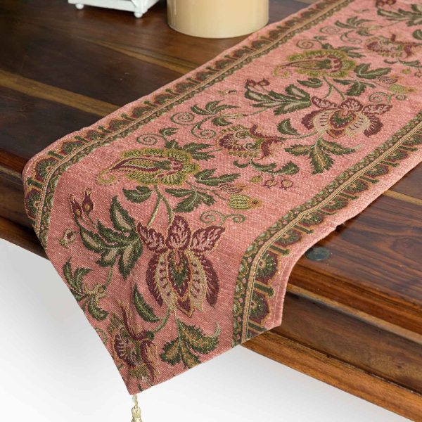 τραβέρσα  (33cm X 125cm)  xm1802 σάπιο μήλο SilkFashion