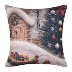 ΣΤΑΜΠΩΤΗ ΧΡΙΣΤΟΥΓΕΝΝΙΑΤΙΚΗ ΜΑΞΙΛΑΡΟΘΗΚΗ (45cm x 45cm) ks2026-14 SilkFashion