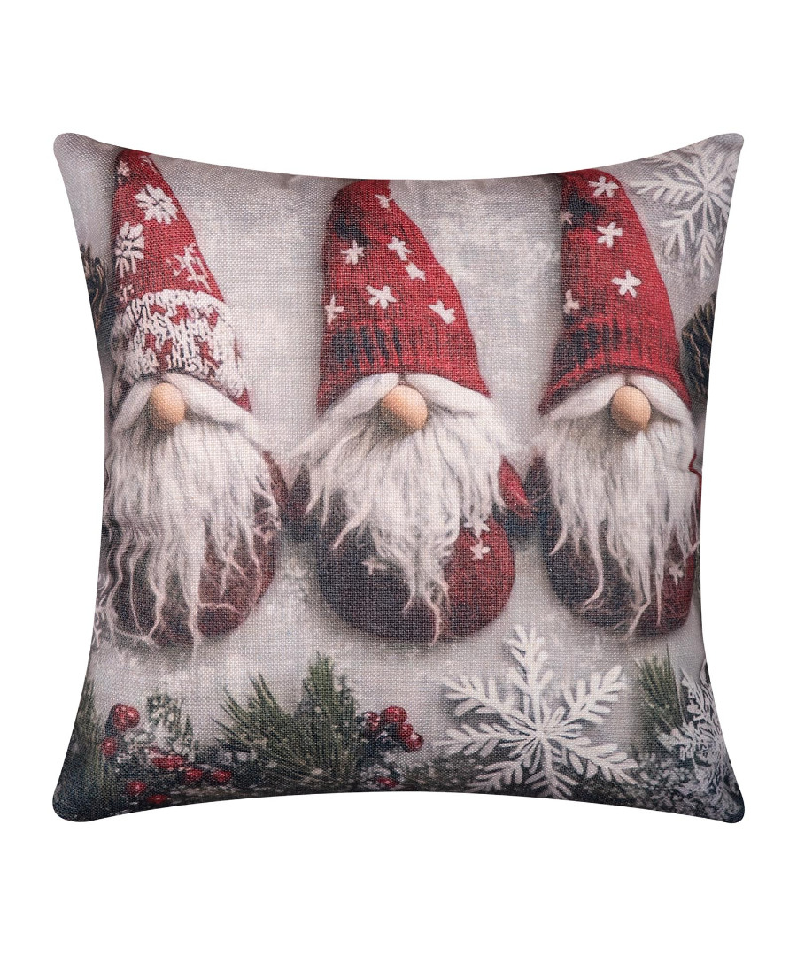 xmas2026-2 ΣΤΑΜΠΩΤΗ ΧΡΙΣΤΟΥΓΕΝΝΙΑΤΙΚΗ ΜΑΞΙΛΑΡΟΘΗΚΗ (45cm x 45cm) ks2026-2 SilkFashion - Image 1