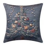 ΣΤΑΜΠΩΤΗ ΧΡΙΣΤΟΥΓΕΝΝΙΑΤΙΚΗ ΜΑΞΙΛΑΡΟΘΗΚΗ (45cm x 45cm) ks2026-21 SilkFashion