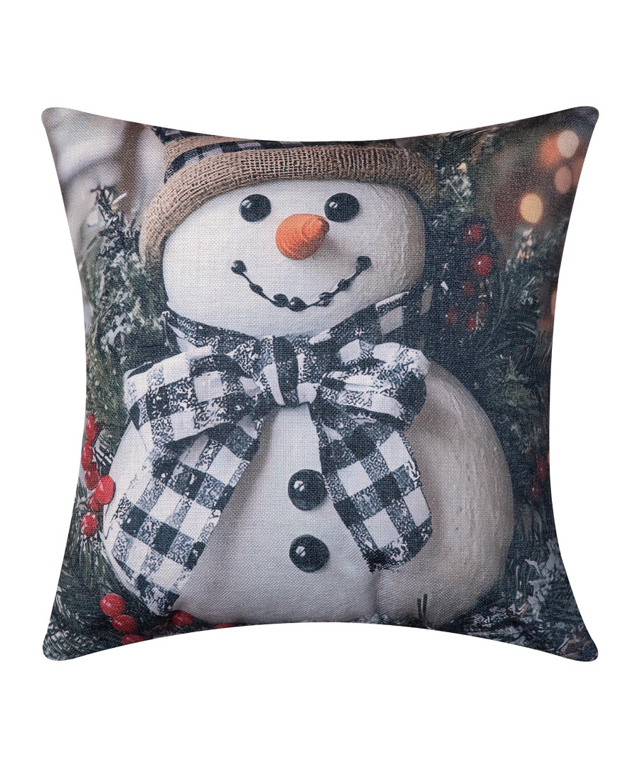 xmas2026-22 ΣΤΑΜΠΩΤΗ ΧΡΙΣΤΟΥΓΕΝΝΙΑΤΙΚΗ ΜΑΞΙΛΑΡΟΘΗΚΗ (45cm x 45cm) ks2026-22 SilkFashion - Image 1