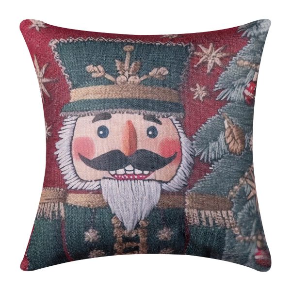 ΣΤΑΜΠΩΤΗ ΧΡΙΣΤΟΥΓΕΝΝΙΑΤΙΚΗ ΜΑΞΙΛΑΡΟΘΗΚΗ (45cm x 45cm) ks2026-24 SilkFashion