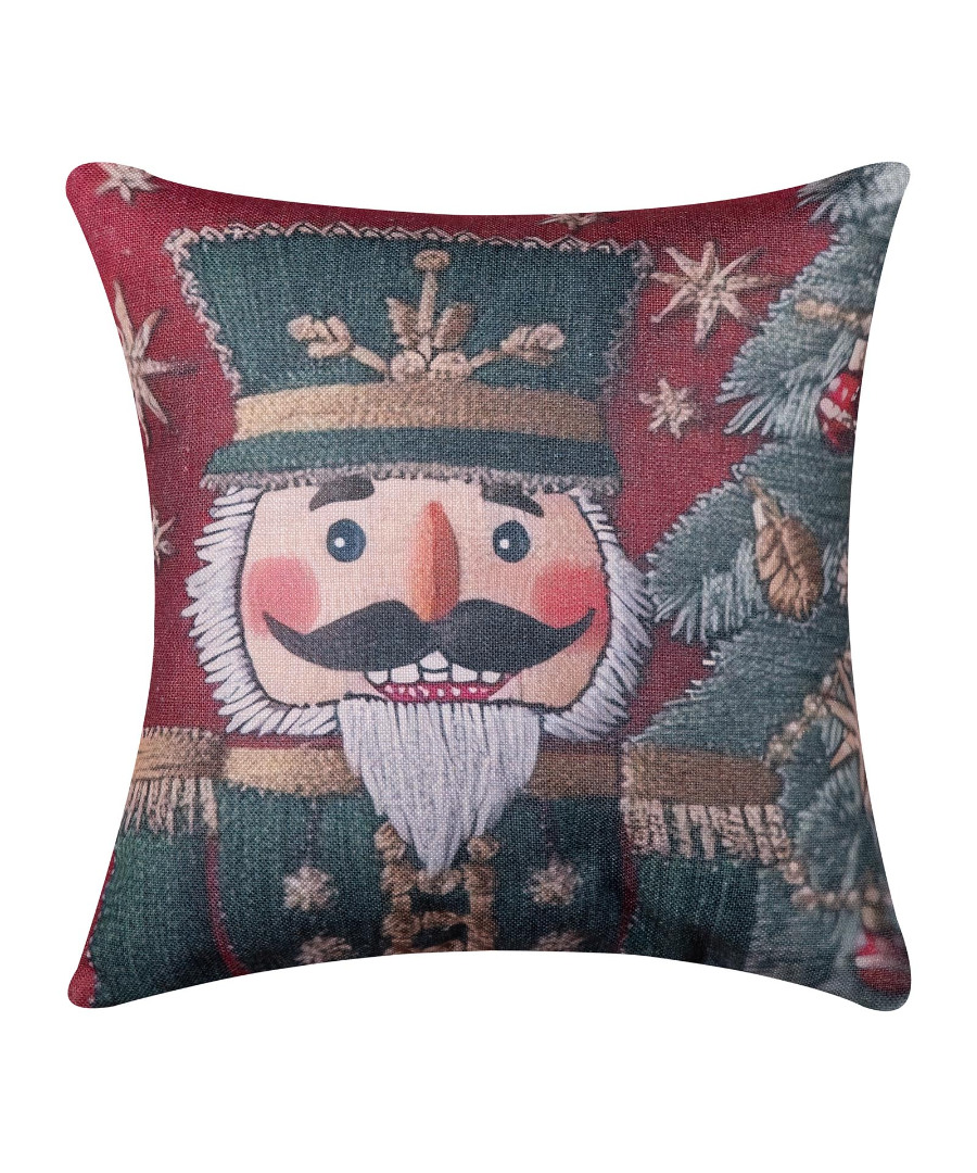 xmas2026-24 ΣΤΑΜΠΩΤΗ ΧΡΙΣΤΟΥΓΕΝΝΙΑΤΙΚΗ ΜΑΞΙΛΑΡΟΘΗΚΗ (45cm x 45cm) ks2026-24 SilkFashion - Image 1