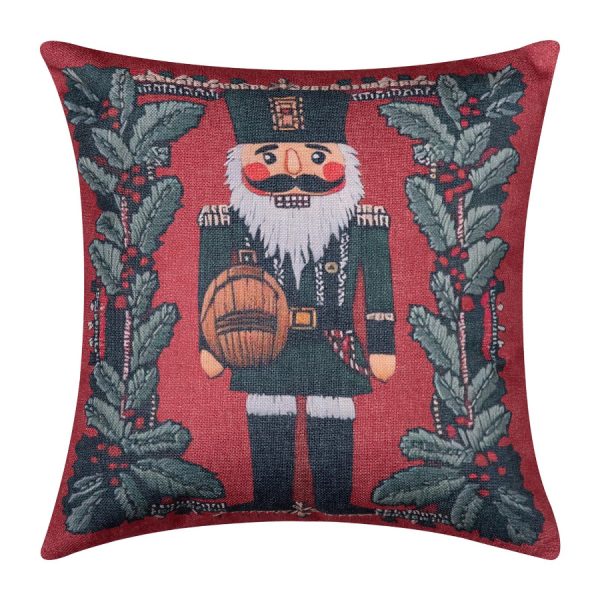 ΣΤΑΜΠΩΤΗ ΧΡΙΣΤΟΥΓΕΝΝΙΑΤΙΚΗ ΜΑΞΙΛΑΡΟΘΗΚΗ (45cm x 45cm) ks2026-25 SilkFashion