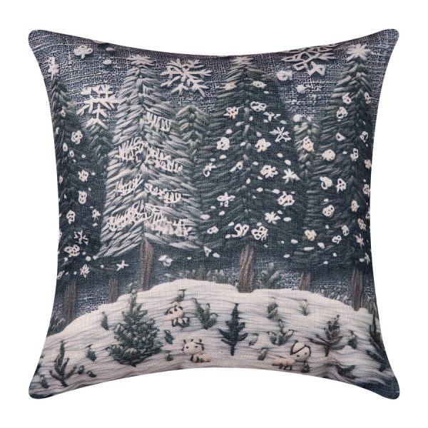 ΣΤΑΜΠΩΤΗ ΧΡΙΣΤΟΥΓΕΝΝΙΑΤΙΚΗ ΜΑΞΙΛΑΡΟΘΗΚΗ (45cm x 45cm) ks2026-26 SilkFashion