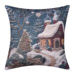 ΣΤΑΜΠΩΤΗ ΧΡΙΣΤΟΥΓΕΝΝΙΑΤΙΚΗ ΜΑΞΙΛΑΡΟΘΗΚΗ (45cm x 45cm) ks2026-27 SilkFashion