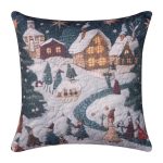 ΣΤΑΜΠΩΤΗ ΧΡΙΣΤΟΥΓΕΝΝΙΑΤΙΚΗ ΜΑΞΙΛΑΡΟΘΗΚΗ (45cm x 45cm) ks2026-29 SilkFashion