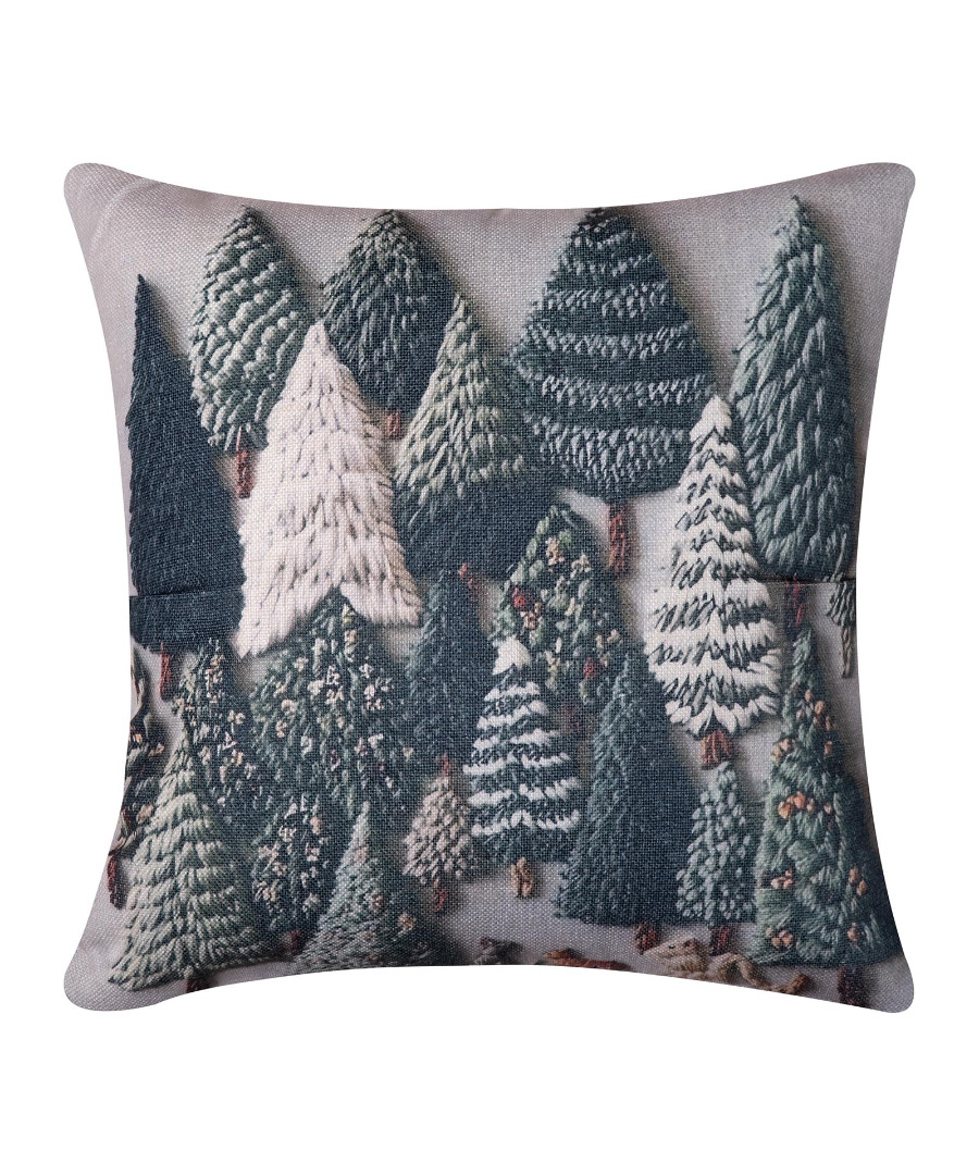 xmas2026-4 ΣΤΑΜΠΩΤΗ ΧΡΙΣΤΟΥΓΕΝΝΙΑΤΙΚΗ ΜΑΞΙΛΑΡΟΘΗΚΗ (45cm x 45cm) ks2026-4 SilkFashion - Image 1