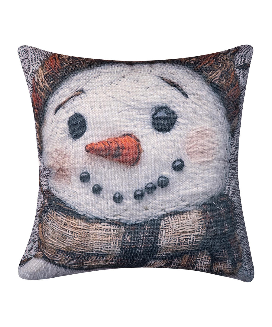 xmas2026-7 ΣΤΑΜΠΩΤΗ ΧΡΙΣΤΟΥΓΕΝΝΙΑΤΙΚΗ ΜΑΞΙΛΑΡΟΘΗΚΗ (45cm x 45cm) ks2026-7 SilkFashion - Image 1