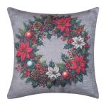 ΣΤΑΜΠΩΤΗ ΧΡΙΣΤΟΥΓΕΝΝΙΑΤΙΚΗ ΜΑΞΙΛΑΡΟΘΗΚΗ (45cm x 45cm) ks2026-8 SilkFashion