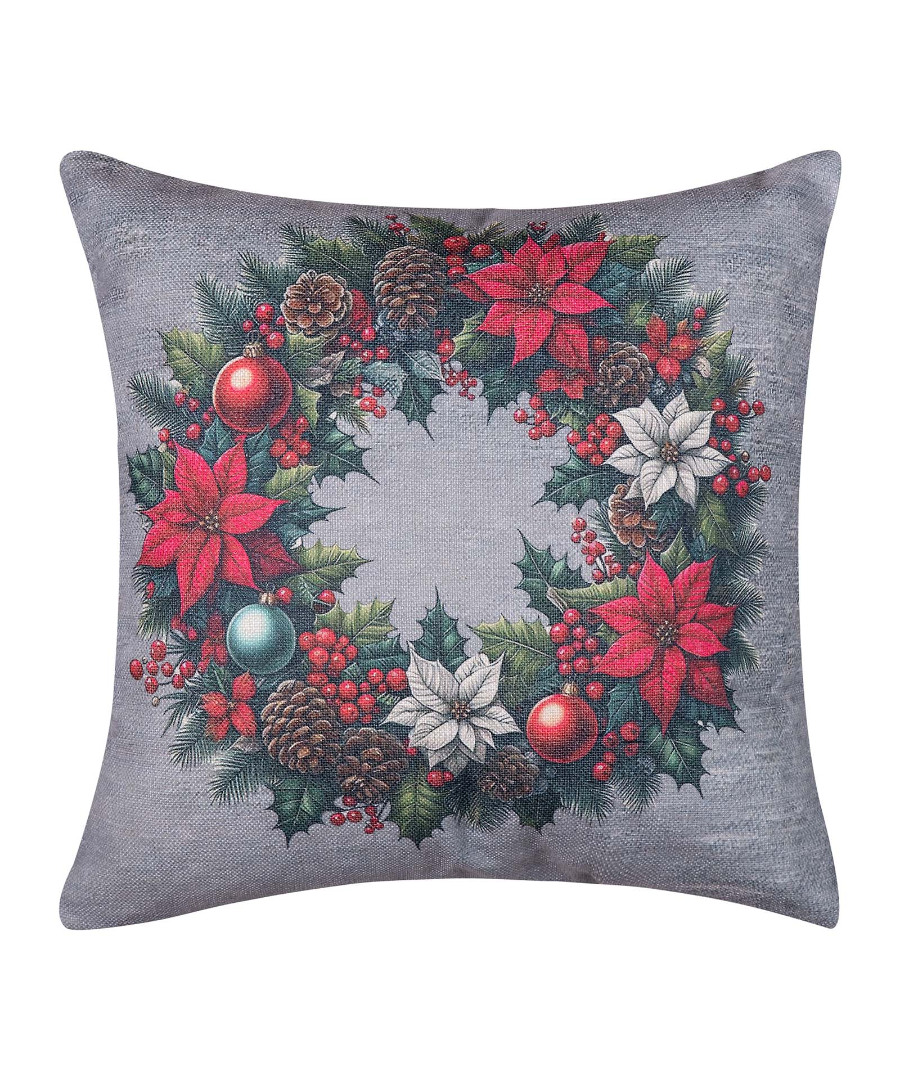 xmas2026-8 ΣΤΑΜΠΩΤΗ ΧΡΙΣΤΟΥΓΕΝΝΙΑΤΙΚΗ ΜΑΞΙΛΑΡΟΘΗΚΗ (45cm x 45cm) ks2026-8 SilkFashion - Image 1