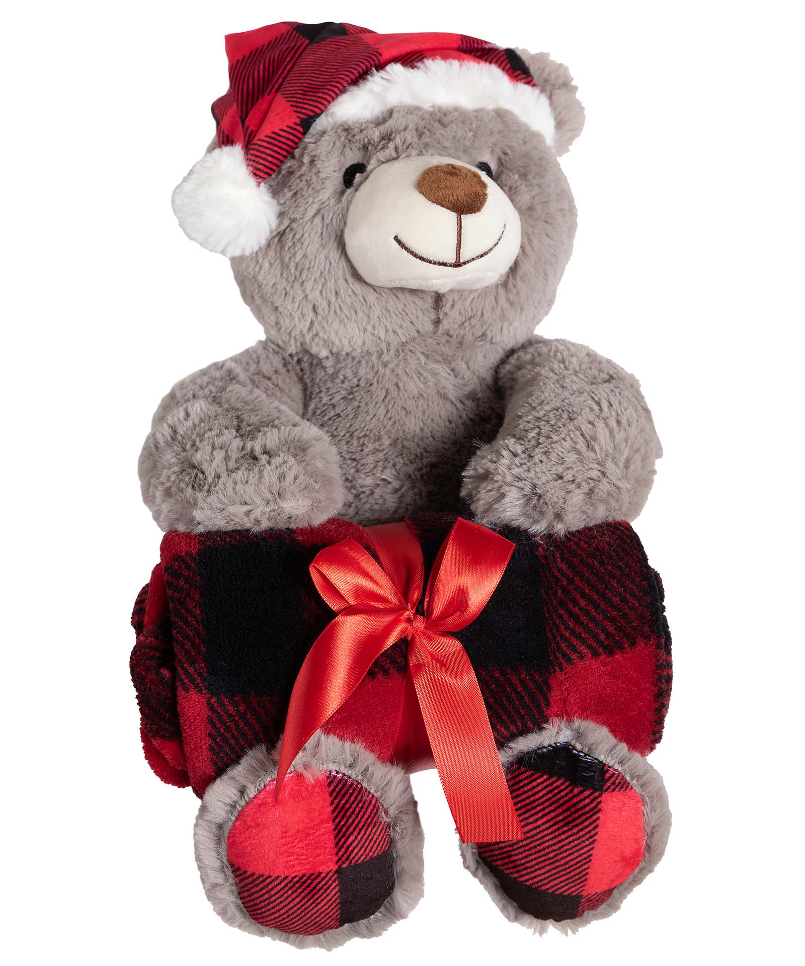 xmasbear ΒΕΒΕ FLANNEL ΚΟΥΒΕΡΤΑΚΙ (80cm x 120cm) χριστουγεννιάτικο αρκουδάκι SilkFashion - Image 1