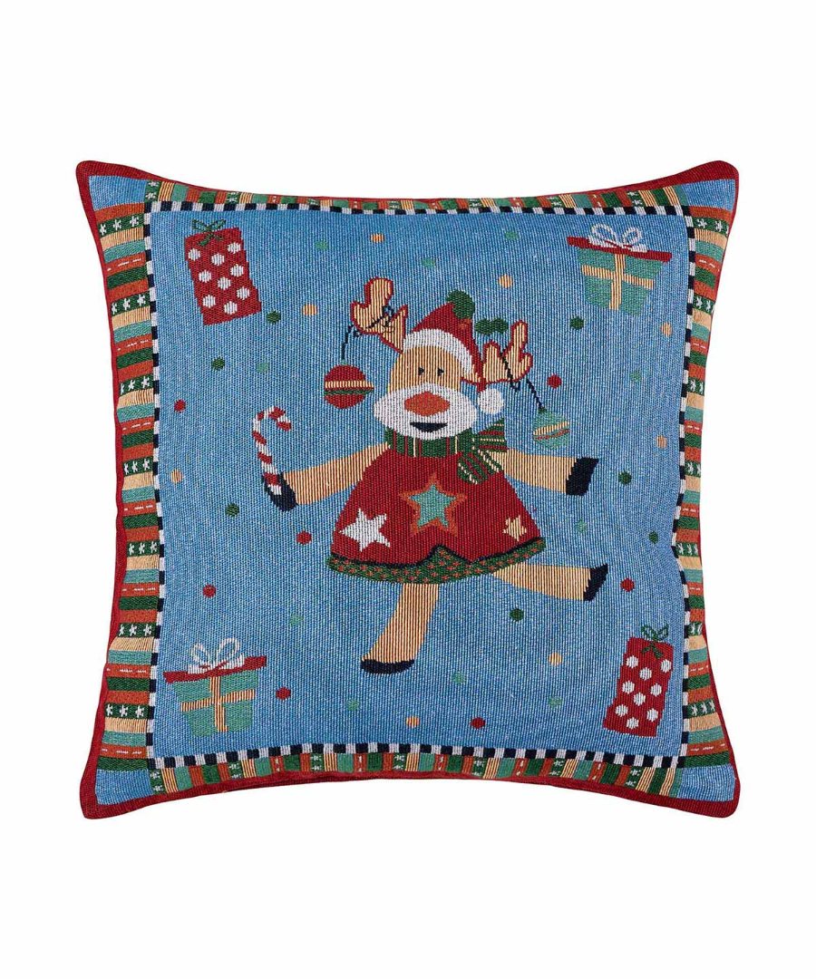 xmaspillow7 ΧΡΙΣΤΟΥΓΕΝΝΙΑΤΙΚΗ ΜΑΞΙΛΑΡΟΘΗΚΗ (45cm x 45cm) Xmaspillow7 SilkFashion - Image 1