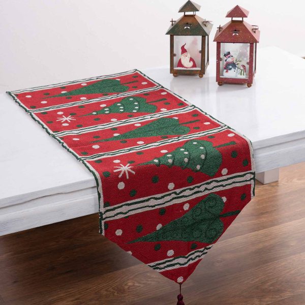 χριστουγεννιάτικη τραβέρσα (45cm x 170cm) xmastree SilkFashion