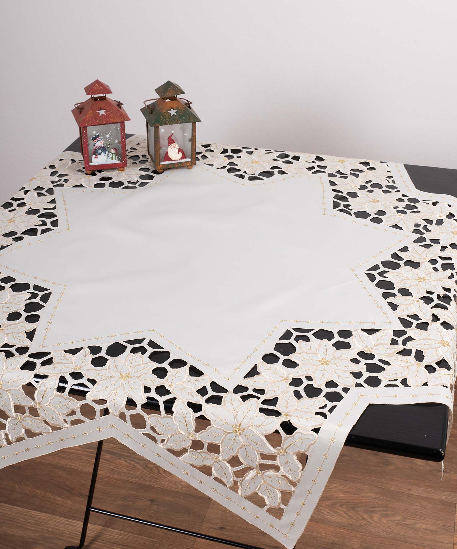 y21-3 χριστουγεννιάτικο τραπεζοκαρέ (140cm x 140cm) y21 SilkFashion - Image 1