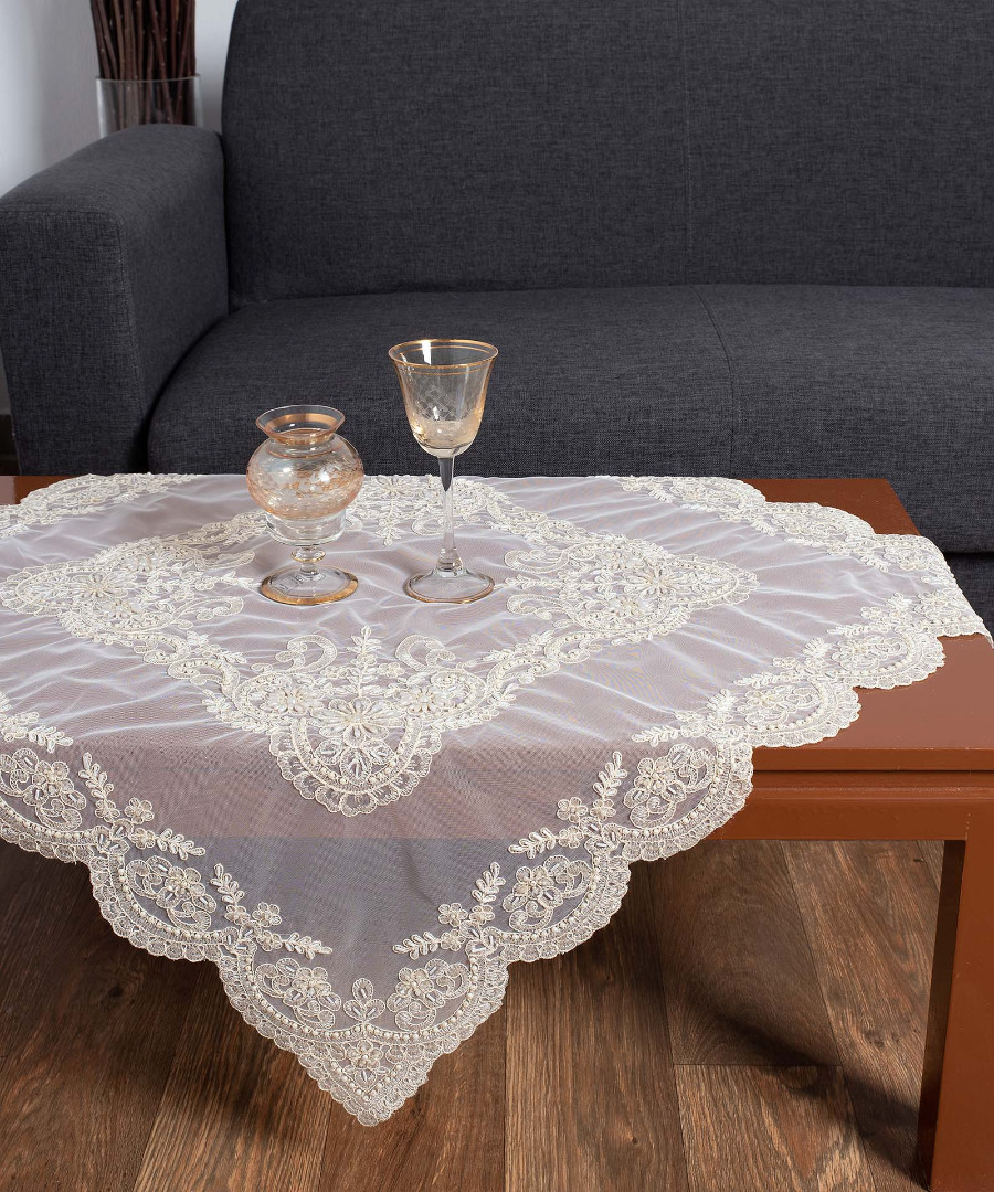 yl12a-176mpez-3 πετσετάκι (50cm X 50cm) YL12A-176 μπέζ SilkFashion - Image 1